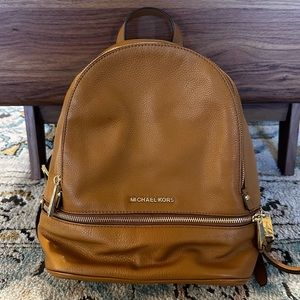 Michael Kors Rhea Medium Leather Backpack